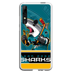 Чехол для Honor P Smart Z с принтом San Jose Sharks в Петрозаводске, Силикон | Область печати: задняя сторона чехла, без боковых панелей | nhl | san jose sharks | sharks | stanley cup | кубок стенли | кубок стэнли | нхл | сан хосе | сан хосе шаркс | хоккей | хоккейный клуб | шаркс