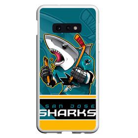 Чехол для Samsung S10E с принтом San Jose Sharks в Петрозаводске, Силикон | Область печати: задняя сторона чехла, без боковых панелей | nhl | san jose sharks | sharks | stanley cup | кубок стенли | кубок стэнли | нхл | сан хосе | сан хосе шаркс | хоккей | хоккейный клуб | шаркс