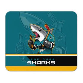 Коврик прямоугольный с принтом San Jose Sharks в Петрозаводске, натуральный каучук | размер 230 х 185 мм; запечатка лицевой стороны | nhl | san jose sharks | sharks | stanley cup | кубок стенли | кубок стэнли | нхл | сан хосе | сан хосе шаркс | хоккей | хоккейный клуб | шаркс