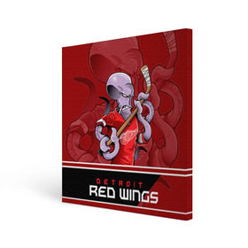 Холст квадратный с принтом Detroit Red Wings в Петрозаводске, 100% ПВХ |  | detroit red wings | nhl | stanley cup | детройд | детройт ред уингз | кубок стенли | кубок стэнли | марченко | нхл | хоккей | хоккейный клуб
