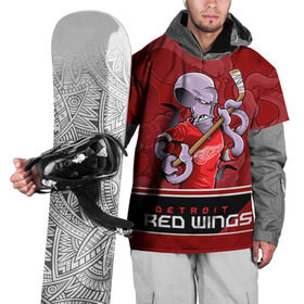 Накидка на куртку 3D с принтом Detroit Red Wings в Петрозаводске, 100% полиэстер |  | Тематика изображения на принте: detroit red wings | nhl | stanley cup | детройд | детройт ред уингз | кубок стенли | кубок стэнли | марченко | нхл | хоккей | хоккейный клуб