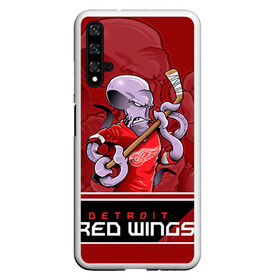 Чехол для Honor 20 с принтом Detroit Red Wings в Петрозаводске, Силикон | Область печати: задняя сторона чехла, без боковых панелей | Тематика изображения на принте: detroit red wings | nhl | stanley cup | детройд | детройт ред уингз | кубок стенли | кубок стэнли | марченко | нхл | хоккей | хоккейный клуб