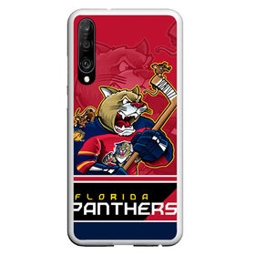 Чехол для Honor P30 с принтом Florida Panthers в Петрозаводске, Силикон | Область печати: задняя сторона чехла, без боковых панелей | Тематика изображения на принте: florida panthers | nhl | stanley cup | кубок стенли | кубок стэнли | нхл | флорида пантерз | флорида пантеры | хоккей | хоккейный клуб