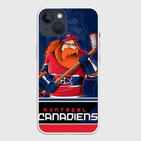 Чехол для iPhone 13 с принтом Montreal Canadiens в Петрозаводске,  |  | Тематика изображения на принте: montreal canadiens | nhl | stanley cup | емелин | кубок стенли | кубок стэнли | марков | монреаль | монреаль канадиенс | нхл | радулов | хоккей | хоккейный клуб