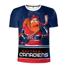 Мужская футболка 3D спортивная с принтом Montreal Canadiens в Петрозаводске, 100% полиэстер с улучшенными характеристиками | приталенный силуэт, круглая горловина, широкие плечи, сужается к линии бедра | montreal canadiens | nhl | stanley cup | емелин | кубок стенли | кубок стэнли | марков | монреаль | монреаль канадиенс | нхл | радулов | хоккей | хоккейный клуб
