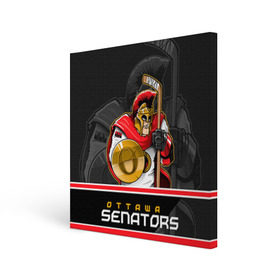Холст квадратный с принтом Ottawa Senators в Петрозаводске, 100% ПВХ |  | nhl | ottawa senators | stanley cup | кубок стенли | кубок стэнли | нхл | оттава сенаторз | сенаторс | хоккей | хоккейный клуб