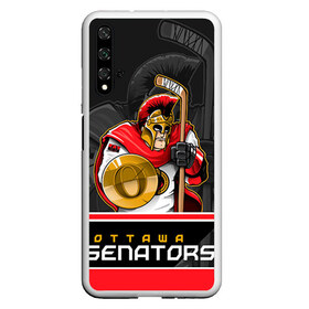 Чехол для Honor 20 с принтом Ottawa Senators в Петрозаводске, Силикон | Область печати: задняя сторона чехла, без боковых панелей | nhl | ottawa senators | stanley cup | кубок стенли | кубок стэнли | нхл | оттава сенаторз | сенаторс | хоккей | хоккейный клуб