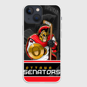 Чехол для iPhone 13 mini с принтом Ottawa Senators в Петрозаводске,  |  | nhl | ottawa senators | stanley cup | кубок стенли | кубок стэнли | нхл | оттава сенаторз | сенаторс | хоккей | хоккейный клуб