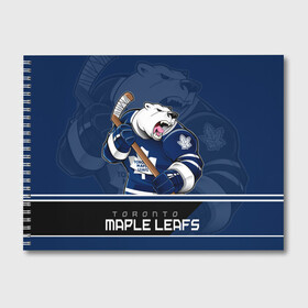 Альбом для рисования с принтом Toronto Maple Leafs в Петрозаводске, 100% бумага
 | матовая бумага, плотность 200 мг. | Тематика изображения на принте: nhl | stanley cup | toronto maple leafs | валиев | кубок стенли | кубок стэнли | мэпл лифс | нхл | сошников | торонто | торонто мейпл лифс | хоккей | хоккейный клуб
