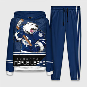 Женский костюм 3D (с толстовкой) с принтом Toronto Maple Leafs в Петрозаводске,  |  | nhl | stanley cup | toronto maple leafs | валиев | кубок стенли | кубок стэнли | мэпл лифс | нхл | сошников | торонто | торонто мейпл лифс | хоккей | хоккейный клуб
