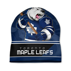 Шапка 3D с принтом Toronto Maple Leafs в Петрозаводске, 100% полиэстер | универсальный размер, печать по всей поверхности изделия | Тематика изображения на принте: nhl | stanley cup | toronto maple leafs | валиев | кубок стенли | кубок стэнли | мэпл лифс | нхл | сошников | торонто | торонто мейпл лифс | хоккей | хоккейный клуб