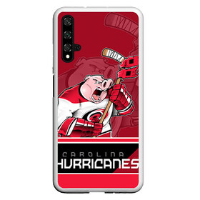 Чехол для Honor 20 с принтом Carolina Hurricanes в Петрозаводске, Силикон | Область печати: задняя сторона чехла, без боковых панелей | Тематика изображения на принте: carolina hurricanes | nhl | stanley cup | каролина | каролина харрикейнз | кубок стенли | кубок стэнли | нхл | хоккей | хоккейный клуб | хурикэйнс