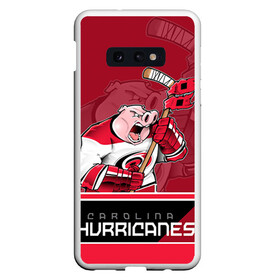 Чехол для Samsung S10E с принтом Carolina Hurricanes в Петрозаводске, Силикон | Область печати: задняя сторона чехла, без боковых панелей | Тематика изображения на принте: carolina hurricanes | nhl | stanley cup | каролина | каролина харрикейнз | кубок стенли | кубок стэнли | нхл | хоккей | хоккейный клуб | хурикэйнс