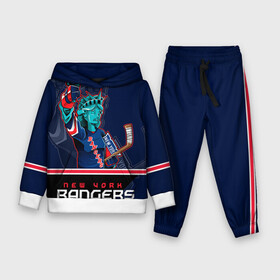 Детский костюм 3D (с толстовкой) с принтом New York Rangers в Петрозаводске,  |  | Тематика изображения на принте: new york rangers | nhl | stanley cup | кубок стенли | кубок стэнли | нхл | нью йорк рейнджерс | нью йорк рейнджеры | рейнджеры | хоккей | хоккейный клуб