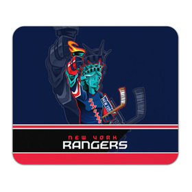 Коврик прямоугольный с принтом New York Rangers в Петрозаводске, натуральный каучук | размер 230 х 185 мм; запечатка лицевой стороны | new york rangers | nhl | stanley cup | кубок стенли | кубок стэнли | нхл | нью йорк рейнджерс | нью йорк рейнджеры | рейнджеры | хоккей | хоккейный клуб