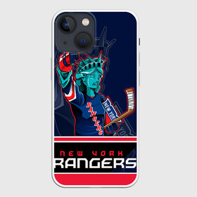 Чехол для iPhone 13 mini с принтом New York Rangers в Петрозаводске,  |  | new york rangers | nhl | stanley cup | кубок стенли | кубок стэнли | нхл | нью йорк рейнджерс | нью йорк рейнджеры | рейнджеры | хоккей | хоккейный клуб
