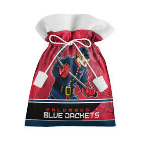 Подарочный 3D мешок с принтом Columbus Blue Jackets в Петрозаводске, 100% полиэстер | Размер: 29*39 см | columbus | columbus blue jackets | nhl | stanley cup | бобровский | коламбус | коламбус блю джекетс | кубок стенли | кубок стэнли | нхл | хоккей | хоккейный клуб
