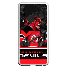 Чехол для Honor P30 с принтом New Jersey Devils в Петрозаводске, Силикон | Область печати: задняя сторона чехла, без боковых панелей | new jersey devils | nhl | stanley cup | дъяволы нью джерси | калинин | кубок стенли | кубок стэнли | нхл | нью джерси девилз | хоккей | хоккейный клуб