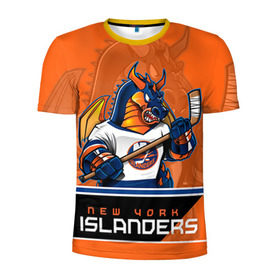 Мужская футболка 3D спортивная с принтом New York Islanders в Петрозаводске, 100% полиэстер с улучшенными характеристиками | приталенный силуэт, круглая горловина, широкие плечи, сужается к линии бедра | new york islanders | nhl | stanley cup | айлендерс | кубок стенли | кубок стэнли | кулемин | нхл | нью йорк айлендерс | хоккей | хоккейный клуб