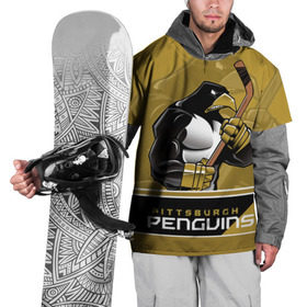 Накидка на куртку 3D с принтом Pittsburgh Penguins в Петрозаводске, 100% полиэстер |  | nhl | pittsburgh penguins | stanley cup | кросби | кубок стенли | кубок стэнли | малкин | нхл | пингвинс | питтсбург пингвинз | сидни кросби | хоккей | хоккейный клуб