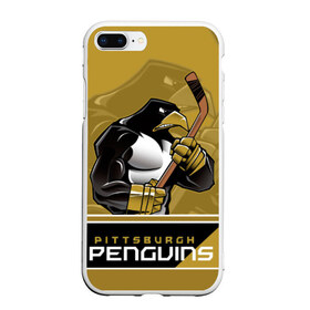 Чехол для iPhone 7Plus/8 Plus матовый с принтом Pittsburgh Penguins в Петрозаводске, Силикон | Область печати: задняя сторона чехла, без боковых панелей | nhl | pittsburgh penguins | stanley cup | кросби | кубок стенли | кубок стэнли | малкин | нхл | пингвинс | питтсбург пингвинз | сидни кросби | хоккей | хоккейный клуб