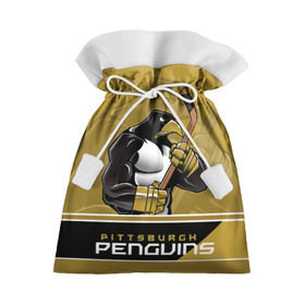 Подарочный 3D мешок с принтом Pittsburgh Penguins в Петрозаводске, 100% полиэстер | Размер: 29*39 см | Тематика изображения на принте: nhl | pittsburgh penguins | stanley cup | кросби | кубок стенли | кубок стэнли | малкин | нхл | пингвинс | питтсбург пингвинз | сидни кросби | хоккей | хоккейный клуб