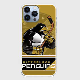 Чехол для iPhone 13 Pro Max с принтом Pittsburgh Penguins в Петрозаводске,  |  | nhl | pittsburgh penguins | stanley cup | кросби | кубок стенли | кубок стэнли | малкин | нхл | пингвинс | питтсбург пингвинз | сидни кросби | хоккей | хоккейный клуб