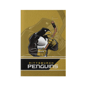 Обложка для паспорта матовая кожа с принтом Pittsburgh Penguins в Петрозаводске, натуральная матовая кожа | размер 19,3 х 13,7 см; прозрачные пластиковые крепления | nhl | pittsburgh penguins | stanley cup | кросби | кубок стенли | кубок стэнли | малкин | нхл | пингвинс | питтсбург пингвинз | сидни кросби | хоккей | хоккейный клуб