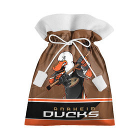 Подарочный 3D мешок с принтом Anaheim Ducks в Петрозаводске, 100% полиэстер | Размер: 29*39 см | Тематика изображения на принте: anaheim ducks | nhl | stanley cup | кубок стенли | кубок стэнли | нхл | хоккей | хоккейный клуб