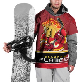 Накидка на куртку 3D с принтом Calgary Flames в Петрозаводске, 100% полиэстер |  | calgary flames | nhl | stanley cup | калгари флэймз | кубок стенли | кубок стэнли | нхл | флэймс | хоккей | хоккейный клуб