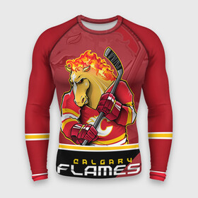 Мужской рашгард 3D с принтом Calgary Flames в Петрозаводске,  |  | calgary flames | nhl | stanley cup | калгари флэймз | кубок стенли | кубок стэнли | нхл | флэймс | хоккей | хоккейный клуб