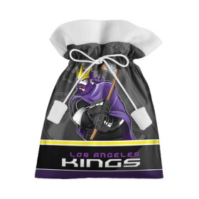Подарочный 3D мешок с принтом Los Angeles Kings в Петрозаводске, 100% полиэстер | Размер: 29*39 см | los angeles kings | nhl | stanley cup | кубок стенли | кубок стэнли | лос анджелес кингз | лос анжелес короли | нхл | хоккей | хоккейный клуб