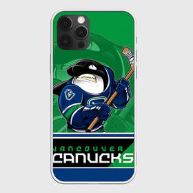 Чехол для iPhone 12 Pro Max с принтом Vancouver Canucks в Петрозаводске, Силикон |  | Тематика изображения на принте: nhl | stanley cup | vancouver canucks | ванкувер | ванкувер кэнакс | кубок стенли | кубок стэнли | нхл | трямкин | хоккей | хоккейный клуб