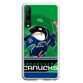 Чехол для Honor P30 с принтом Vancouver Canucks в Петрозаводске, Силикон | Область печати: задняя сторона чехла, без боковых панелей | Тематика изображения на принте: nhl | stanley cup | vancouver canucks | ванкувер | ванкувер кэнакс | кубок стенли | кубок стэнли | нхл | трямкин | хоккей | хоккейный клуб