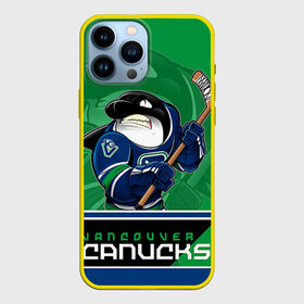 Чехол для iPhone 13 Pro Max с принтом Vancouver Canucks в Петрозаводске,  |  | Тематика изображения на принте: nhl | stanley cup | vancouver canucks | ванкувер | ванкувер кэнакс | кубок стенли | кубок стэнли | нхл | трямкин | хоккей | хоккейный клуб