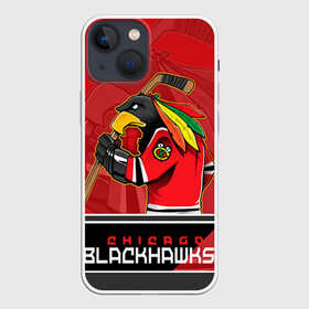 Чехол для iPhone 13 mini с принтом Chicago Blackhawks в Петрозаводске,  |  | chicago blackhawks | nhl | stanley cup | анисимов | блэкхокс | кубок стенли | кубок стэнли | нхл | панарин | хоккей | хоккейный клуб | чикаго | чикаго блэкхокс