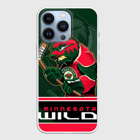 Чехол для iPhone 13 Pro с принтом Minnesota Wild в Петрозаводске,  |  | Тематика изображения на принте: minnesota wild | nhl | stanley cup | кубок стенли | кубок стэнли | минесота | миннесота уайлд | нхл | хоккей | хоккейный клуб