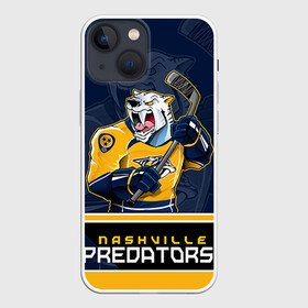 Чехол для iPhone 13 mini с принтом Nashville Predators в Петрозаводске,  |  | nashville predators | nhl | stanley cup | кубок стенли | кубок стэнли | нхл | нэшвил | нэшвилл предаторз | хоккей | хоккейный клуб