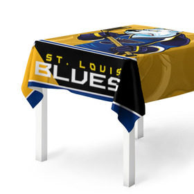 Скатерть 3D с принтом St. Louis Blues в Петрозаводске, 100% полиэстер (ткань не мнется и не растягивается) | Размер: 150*150 см | nhl | st. louis blues | stanley cup | йори | кубок стенли | кубок стэнли | лехтеря | луис блюз | нхл | сент луис | сент луис блюз | тарасенко | хоккей | хоккейный клуб