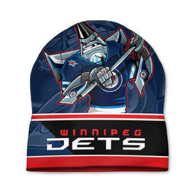 Шапка 3D с принтом Winnipeg Jets в Петрозаводске, 100% полиэстер | универсальный размер, печать по всей поверхности изделия | nhl | stanley cup | winnipeg jets | бурмистров | винипег | виннипег джетс | кубок стенли | кубок стэнли | нхл | хоккей | хоккейный клуб