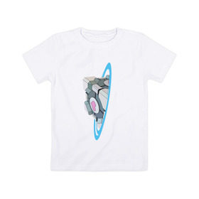 Детская футболка хлопок с принтом Портал в Петрозаводске, 100% хлопок | круглый вырез горловины, полуприлегающий силуэт, длина до линии бедер | Тематика изображения на принте: portal | портал