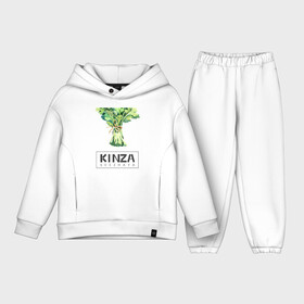 Детский костюм хлопок Oversize с принтом KINZA в Петрозаводске,  |  | kenzo | kinza | антибренд | бренд | кензо | кинза | пародии