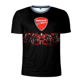 Мужская футболка 3D спортивная с принтом Ducati 5 в Петрозаводске, 100% полиэстер с улучшенными характеристиками | приталенный силуэт, круглая горловина, широкие плечи, сужается к линии бедра | ducati | moto | дукати | мото | мотоцикл | мотоциклы
