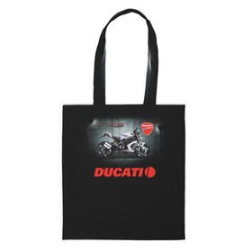 Сумка 3D повседневная с принтом Ducati 4 в Петрозаводске, 100% полиэстер | Плотность: 200 г/м2; Размер: 34×35 см; Высота лямок: 30 см | ducati | moto | дукати | мото | мотоцикл | мотоциклы