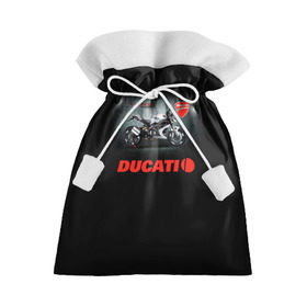 Подарочный 3D мешок с принтом Ducati 4 в Петрозаводске, 100% полиэстер | Размер: 29*39 см | Тематика изображения на принте: ducati | moto | дукати | мото | мотоцикл | мотоциклы