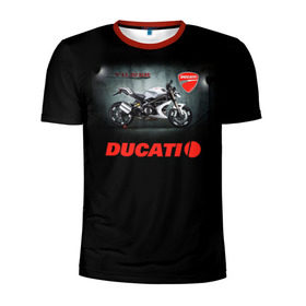 Мужская футболка 3D спортивная с принтом Ducati 4 в Петрозаводске, 100% полиэстер с улучшенными характеристиками | приталенный силуэт, круглая горловина, широкие плечи, сужается к линии бедра | ducati | moto | дукати | мото | мотоцикл | мотоциклы