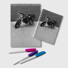 Блокнот с принтом Ducati 1 в Петрозаводске, 100% бумага | 48 листов, плотность листов — 60 г/м2, плотность картонной обложки — 250 г/м2. Листы скреплены удобной пружинной спиралью. Цвет линий — светло-серый
 | ducati | moto | дукати | мото | мотоцикл | мотоциклы