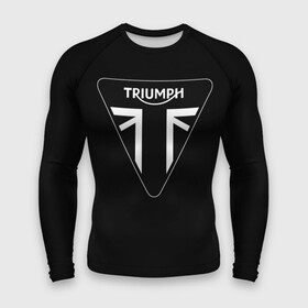 Мужской рашгард 3D с принтом Triumph 4 в Петрозаводске,  |  | moto | triumph | мотоцикл | мотоциклы | триумф