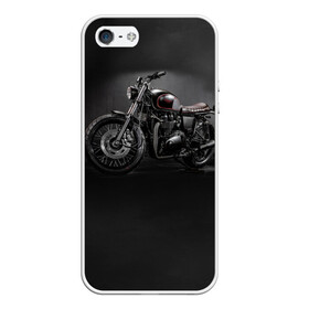 Чехол для iPhone 5/5S матовый с принтом Triumph 1 в Петрозаводске, Силикон | Область печати: задняя сторона чехла, без боковых панелей | Тематика изображения на принте: moto | triumph | мотоцикл | мотоциклы | триумф