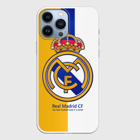 Чехол для iPhone 13 Pro Max с принтом Real Madrid CF в Петрозаводске,  |  | Тематика изображения на принте: football | испания | клуб | мадрид | реал | фк | футбольный